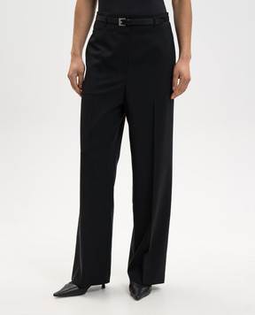 Juun.j Black wool pants with belt JW6221W025
