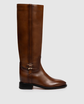 Santoni Brown leather boots WSHM71827BJ2HDYL