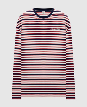 Sporty & Rich White striped long sleeve top TO12485326ST74