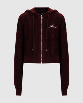 AMIRI Burgundy sports jacket with print AWTOKN1014