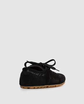 Balmain Black Racer 45 combination sneakers GN1VI761THCM