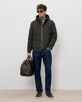 MooRER Green down jacket ALBINI ALBINISTP