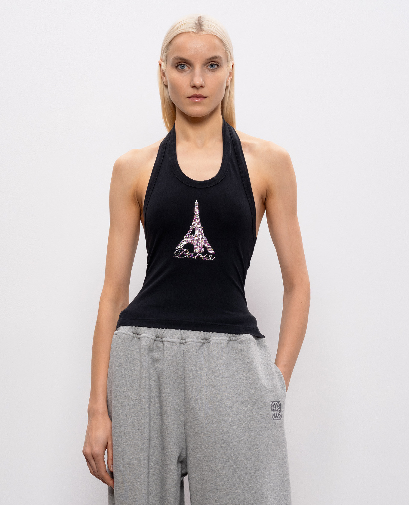 Black top with crystals Vetements 3