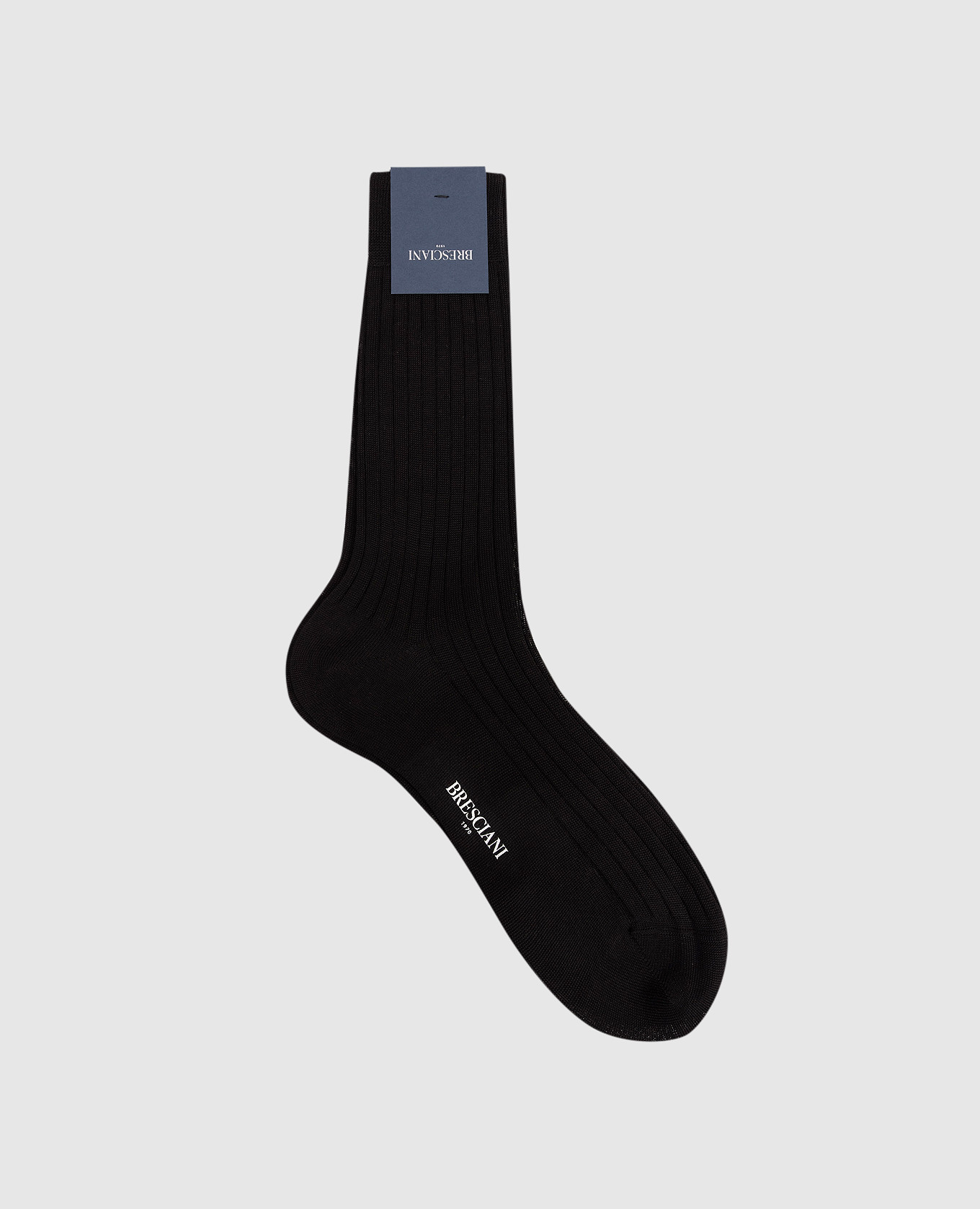Black ribbed socks