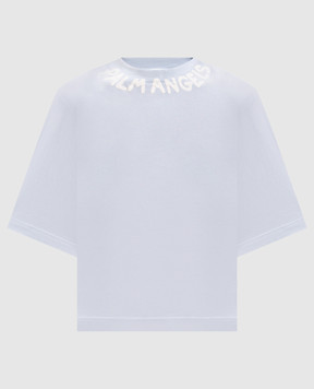 Palm Angels Blue T-shirt PWAA079S26JER005