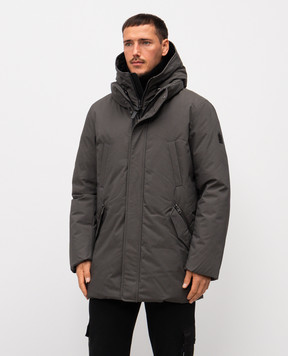 Mackage Edward grey down jacket with emblem EDWARDNFR