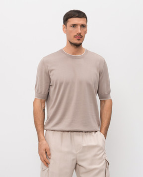 Brunello Cucinelli Beige cotton T-shirt M29805200