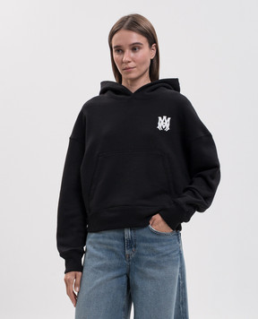 AMIRI Black hoodie with monogram and logo print AWJYHD1008