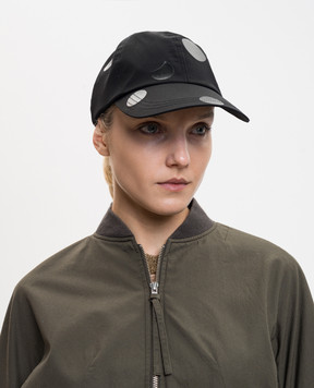 Y`S Yamamoto Black print cap YQH02025