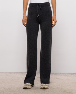 Peserico Gray wool, silk and cashmere pants A94117F12K09283