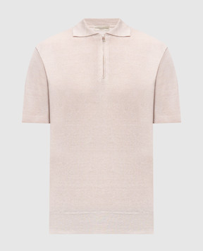 Cashmere&Whiskey Beige polo with linen MS004