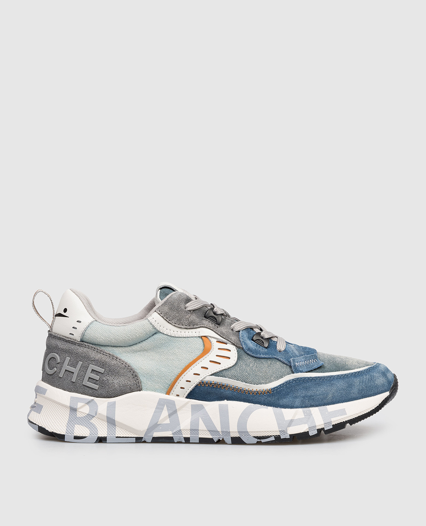 

Blue combination sneakers CLUB01 with vintage effect Voile Blanche