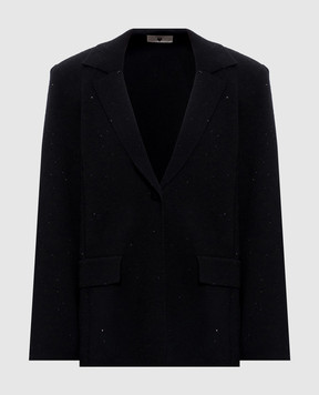 Twinset Black jacket with sequins 262LI3PAA