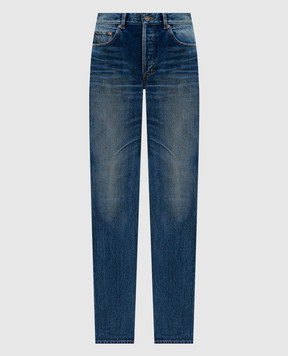 Saint Laurent Blue jeans with a worn effect 827965Y35AY
