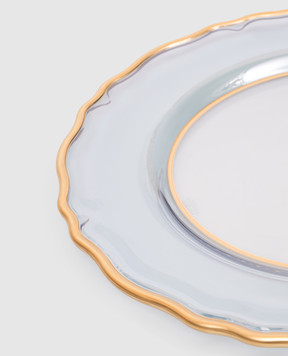 Griffe Blue glass serving plate BO13127AZ