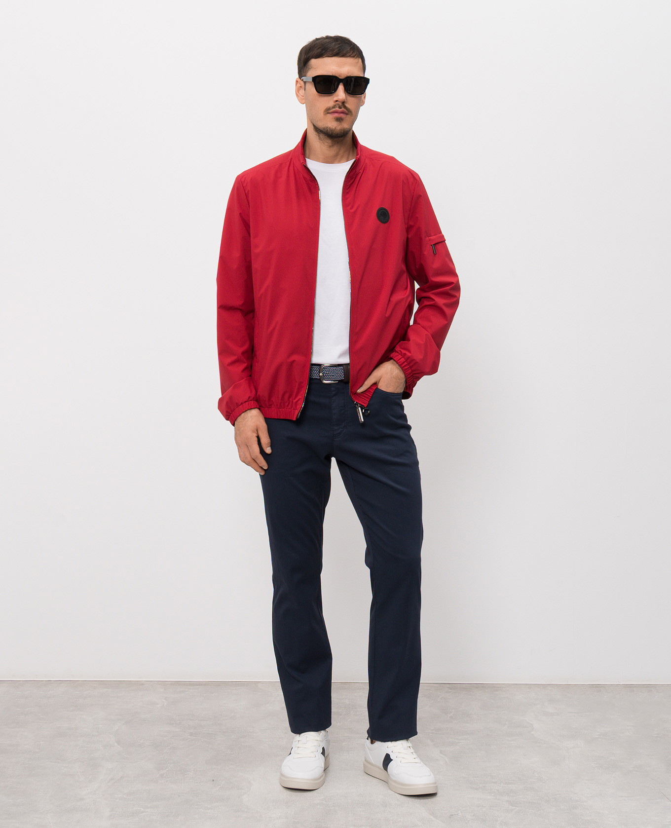 

Red jacket with emblem patch Stefano Ricci