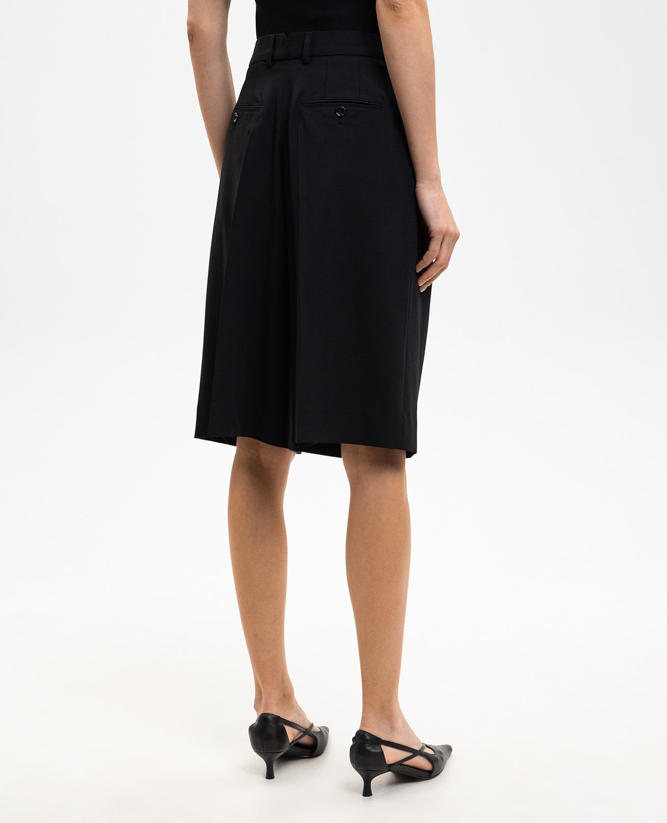 

Black wool Bermuda shorts Ami Paris