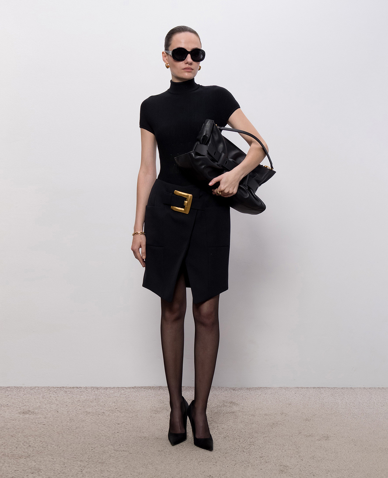 

Black wool skirt Balmain