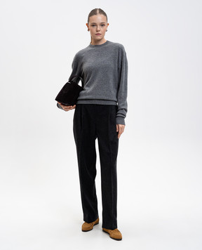 Toteme Gray pants with wool 254WRB0289FB0024