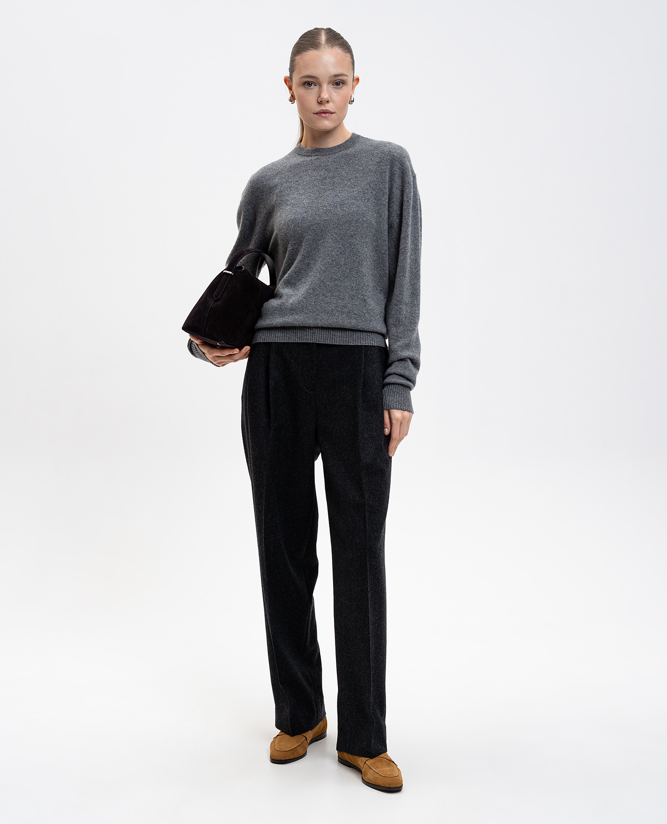 Gray pants with wool Toteme 2