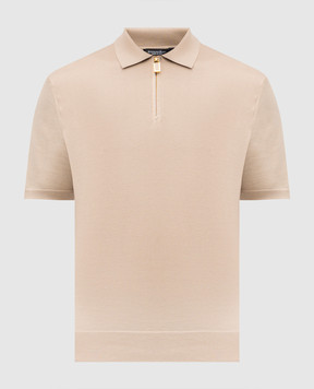 Stefano Ricci Beige polo with silk K616440Z35F26109