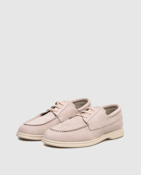 Pini Parma Beige nubuck derby shoes BOATLOAFSA
