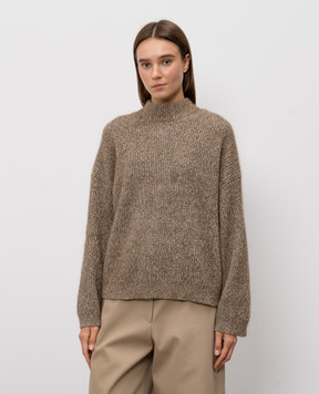 Brunello Cucinelli Brown cashmere and wool sweater MTX755604P