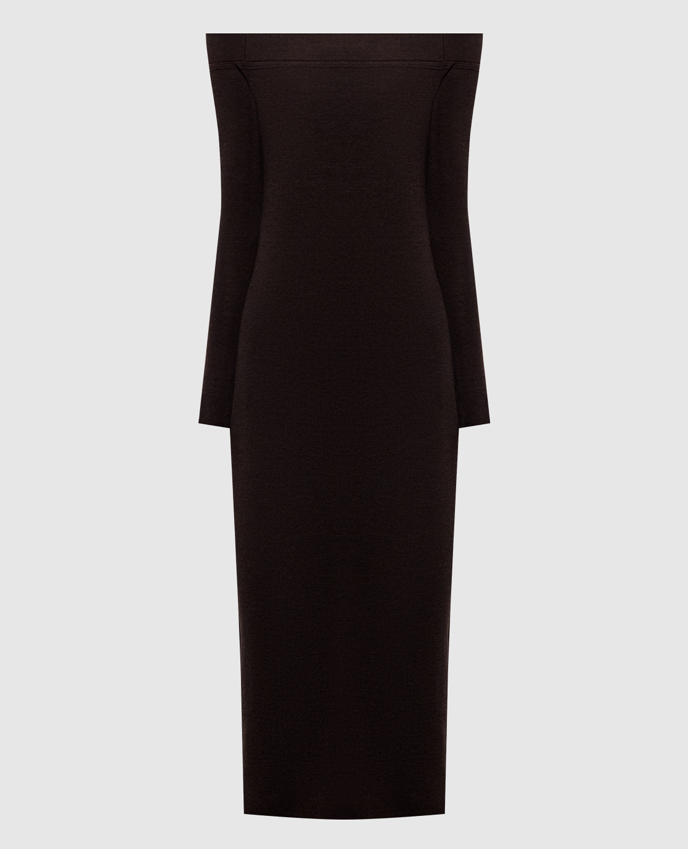 Brown dress with open shoulders Tom Ford