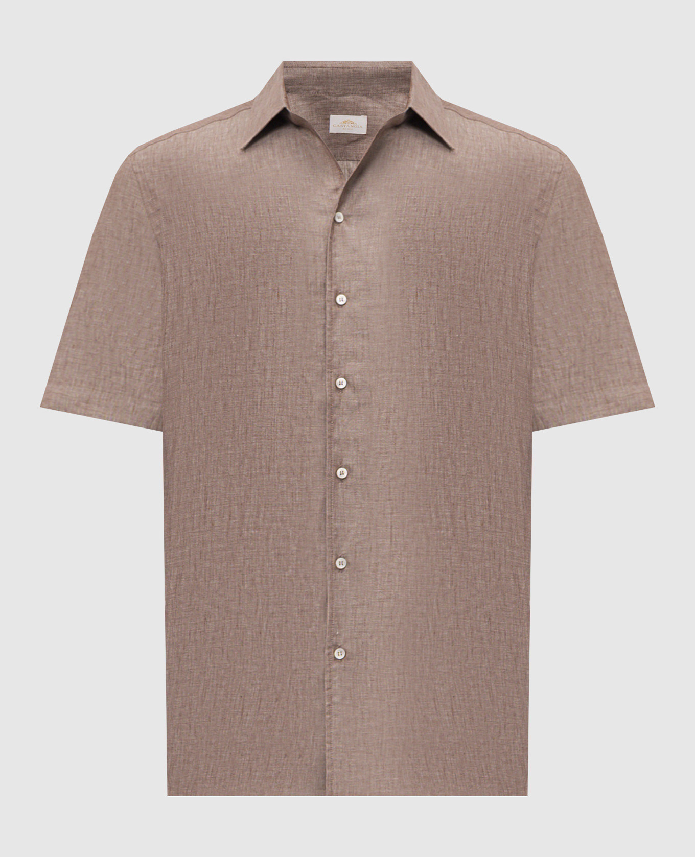 Brown linen shirt