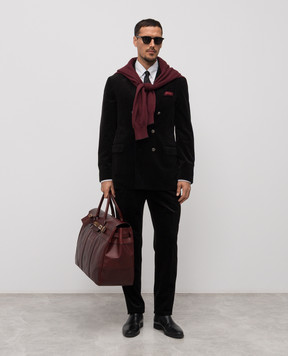 Brunello Cucinelli Black corduroy pants MY499L00M