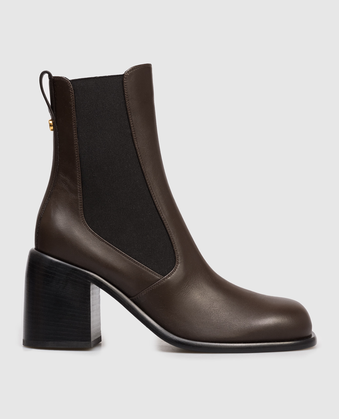 Avenue brown leather chelsea boots