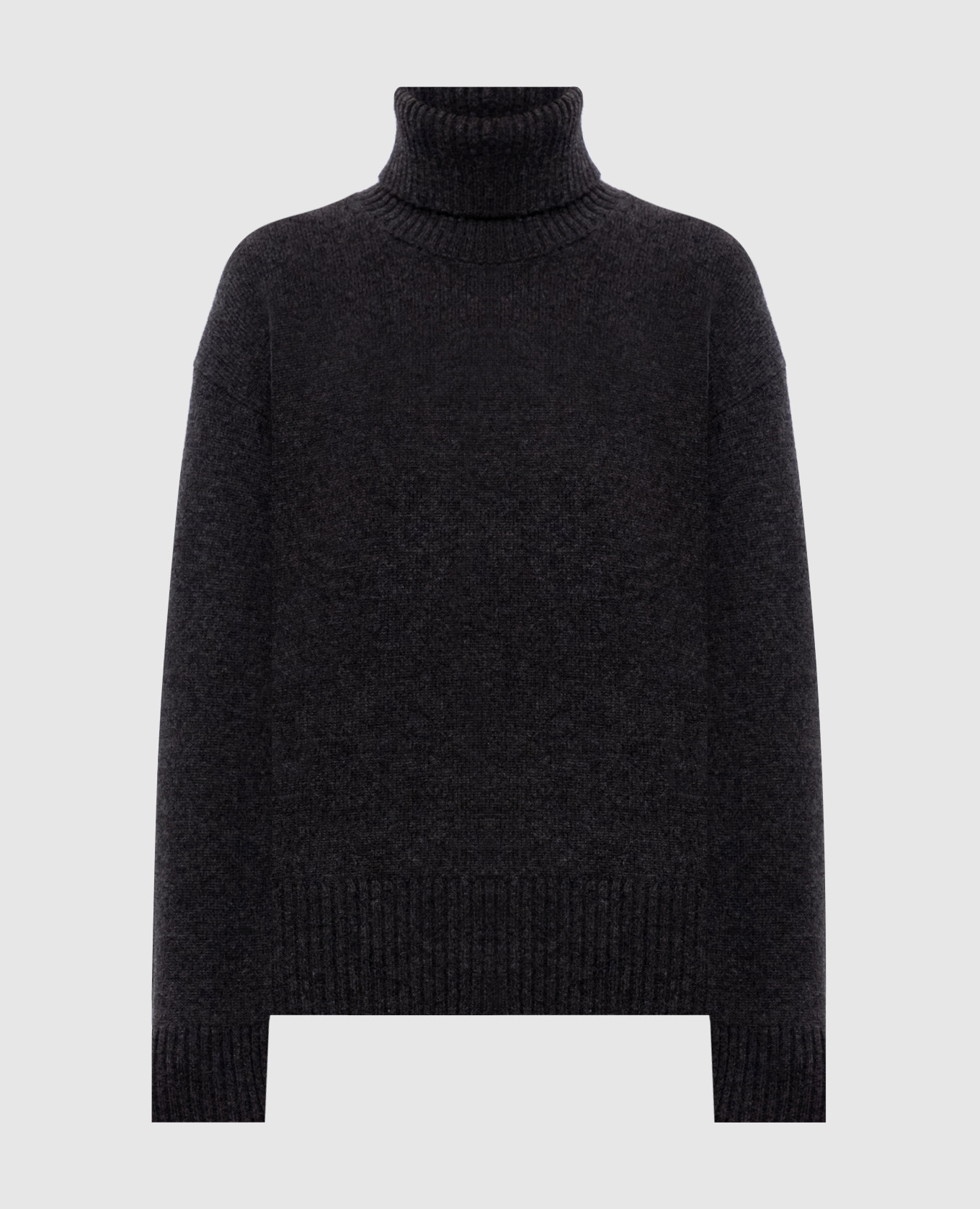 Gray sweater made of wool, silk and cashmere