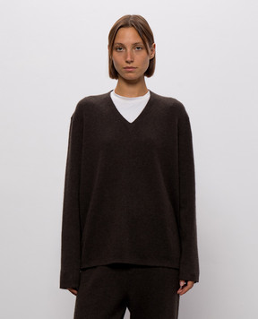 The Row Brown Purin cashmere pullover R001260Y1026