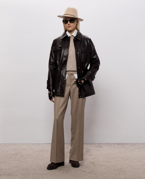 Peserico Beige wool pants P0433503324