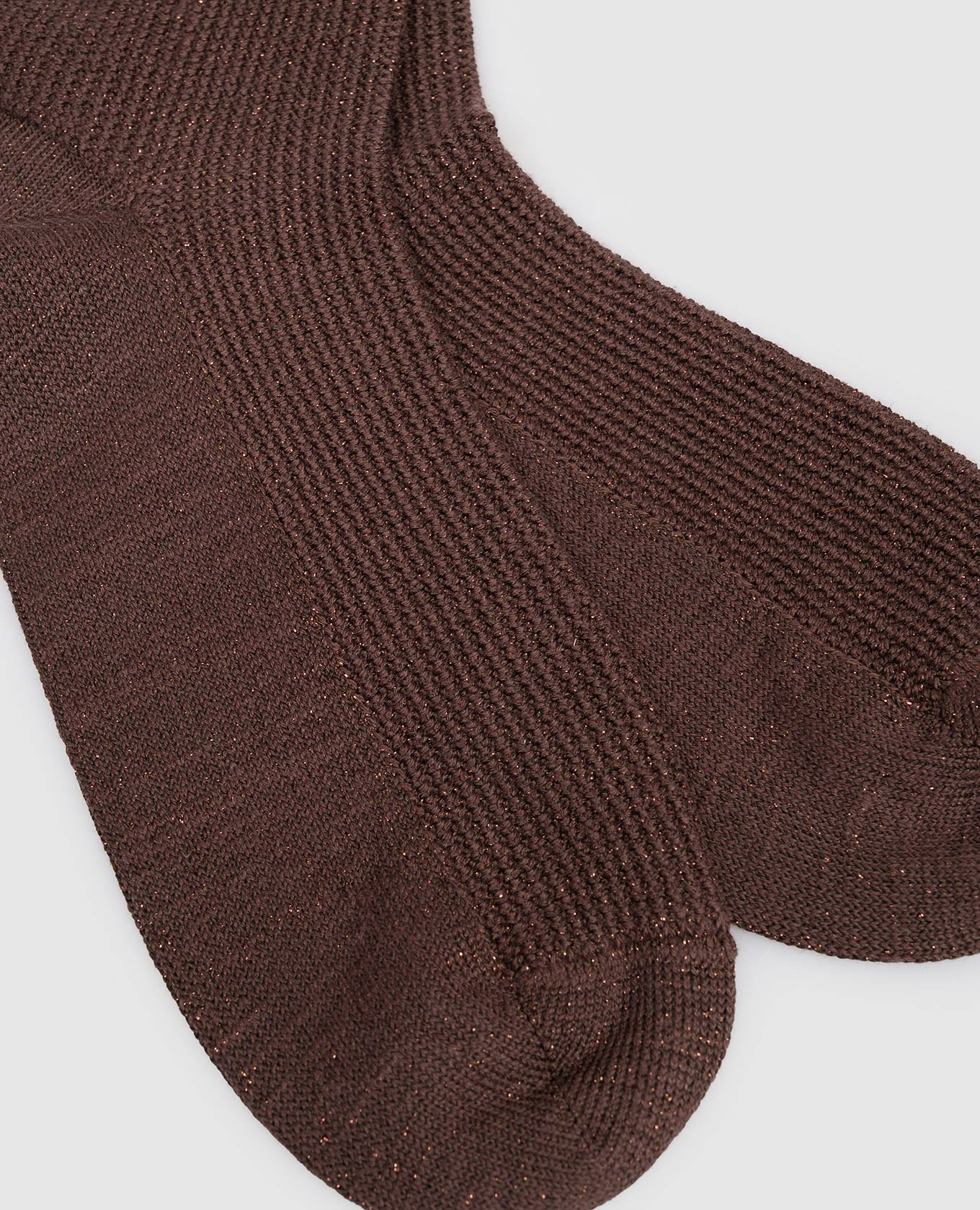 

Brown socks with lurex Brunello Cucinelli