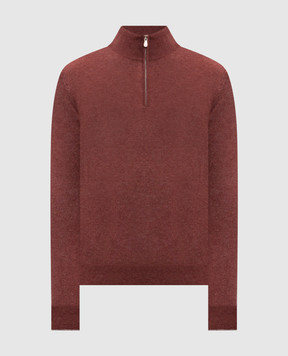 Brunello Cucinelli Burgundy cashmere jumper M2200124
