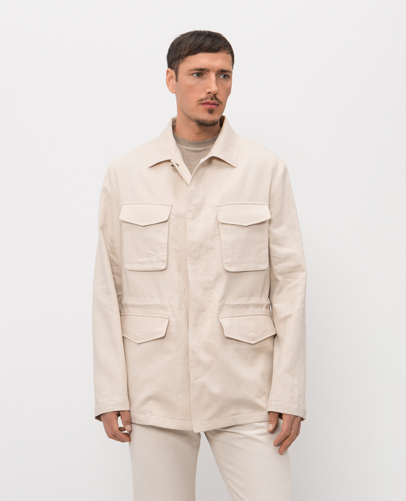 

Beige linen jacket Agnona