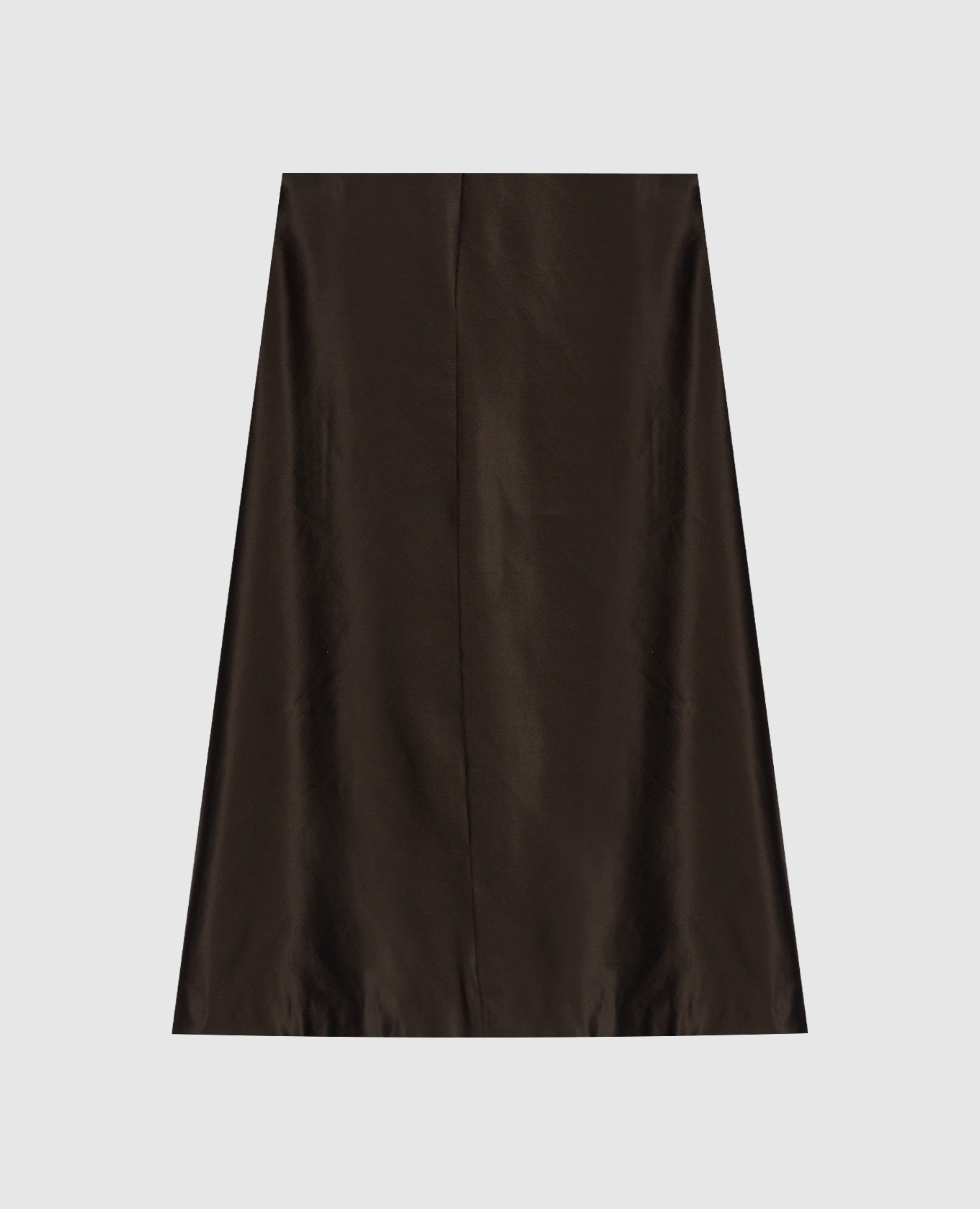 

Nania silk skirt in khaki Khaite