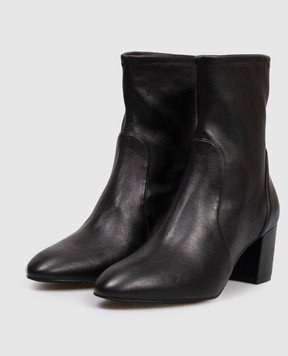 Stuart Weitzman Black leather ankle boots YULIANA S6277