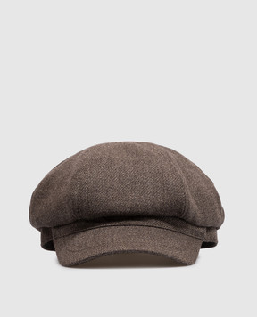 Brunello Cucinelli Brown wool cap MV4369856