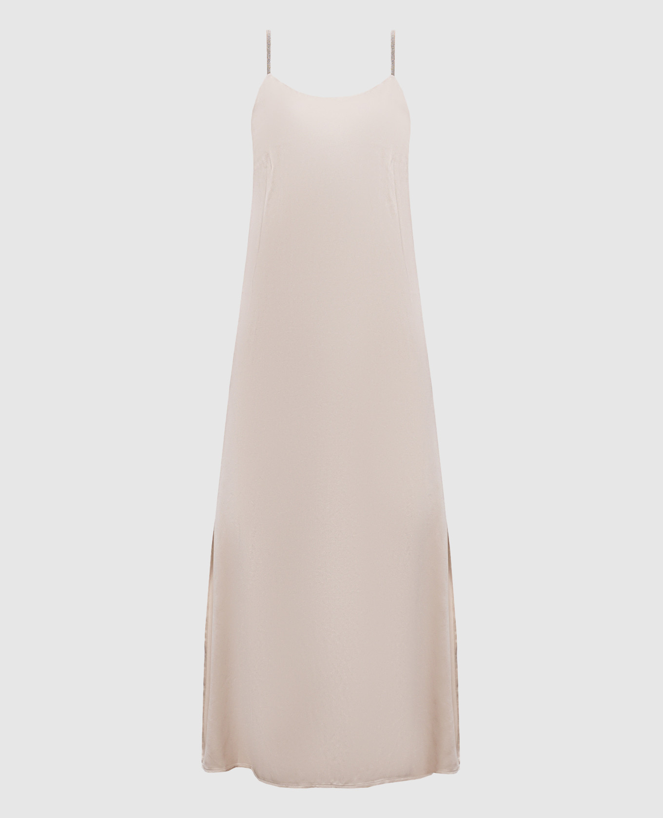 

Beige midi dress with monil chain Peserico