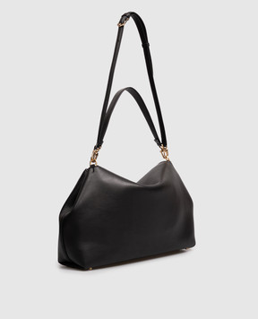 Toteme Black T-lock leather bag 254WAL0096LE0175