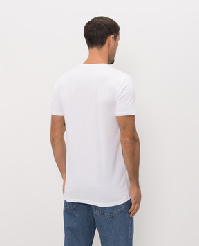 Palm Angels Set of white T-shirts with contrasting logo PLA1UMBTS01BI