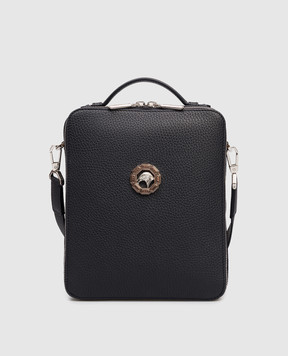 Stefano Ricci Blue leather bag with emblem ND218GTPVD
