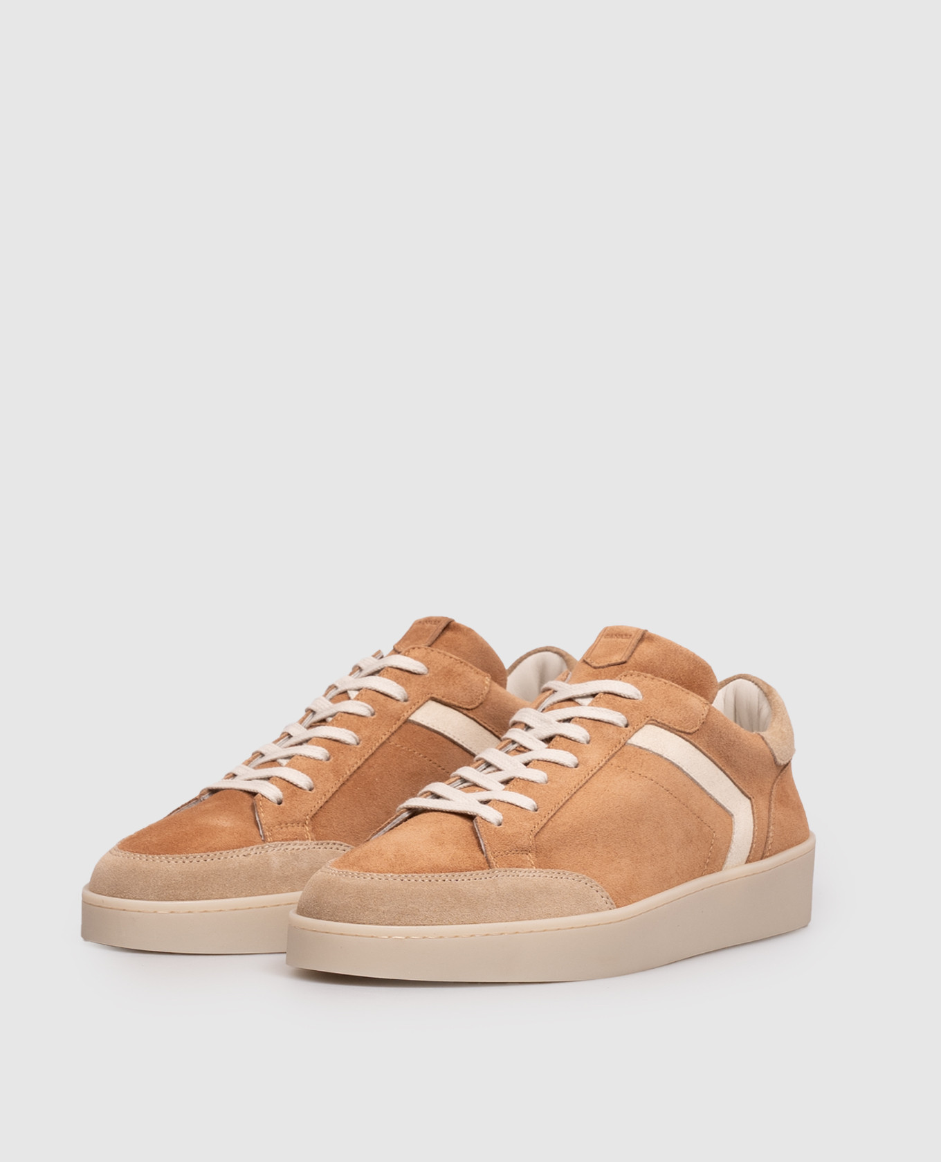 

Nuvola brown suede combo sneakers Canali