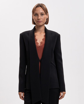Twinset Black jacket with accent collar 262AP2343