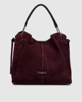 Gianni Chiarini ERA burgundy suede bag BS12570CMPL