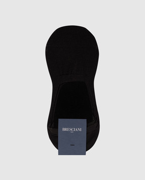 Bresciani Black ENNIO footprint socks MHE34UN3006SI