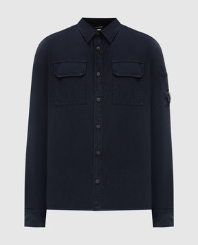 C.P. Company Blue shirt with patch MSH706A110143G