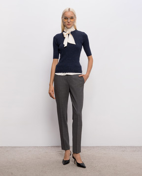Brunello Cucinelli Gray pants with wool M0W07P8584